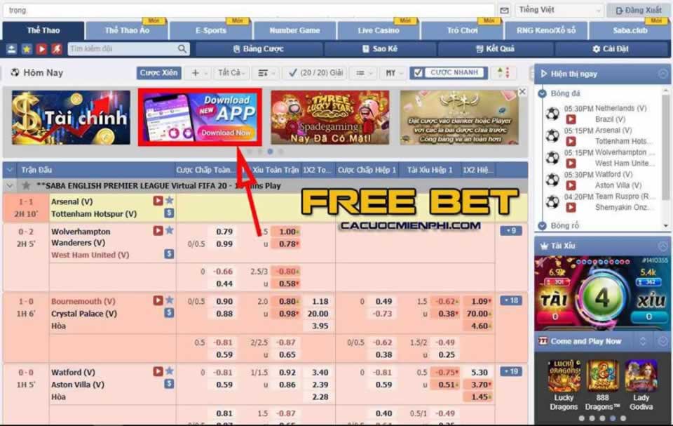 Giao diện di động của Vnq8 rất bắt mắt - Vnq8