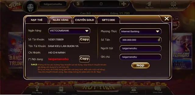 Nạp tiền vào thẻ thành viên K88 của bạn bằng thẻ cào di động - K88